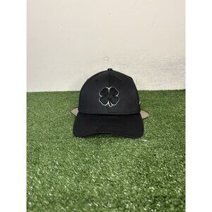 Black Clover hat cap fitted Small S/M black white lightweight breathable mens 1